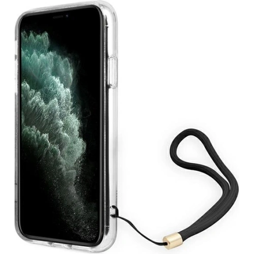 Etui Guess GUOHCN61H4STW Apple iPhone 11 brązowy/brown hardcase 4G Print Strap