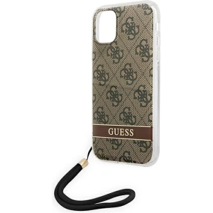 Hurtownia GSM - Etui Guess GUOHCN61H4STW Apple iPhone 11 brązowy/brown hardcase 4G Print Strap - GUE1814BR - {ean13} - Hurt