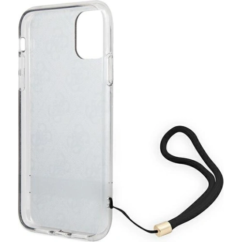 Etui Guess GUOHCN61H4STW Apple iPhone 11 brązowy/brown hardcase 4G Print Strap