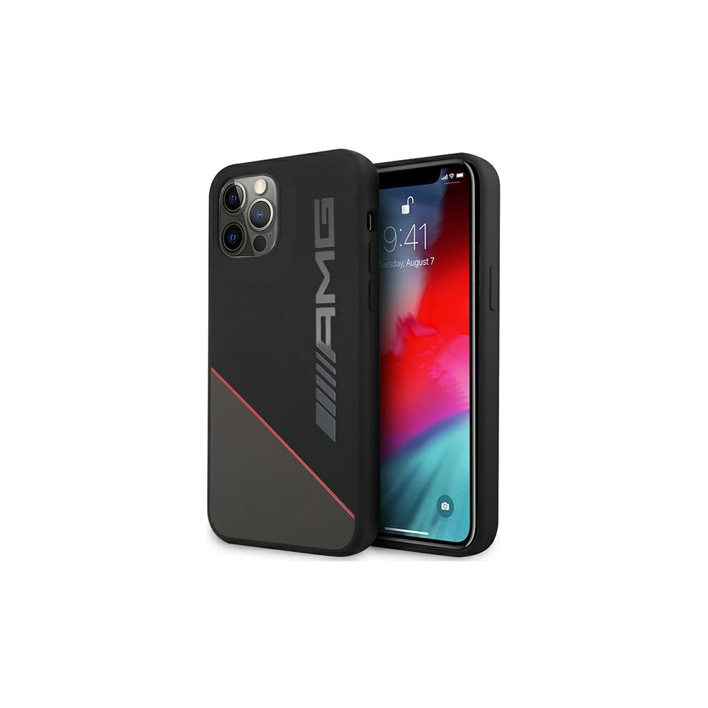 Hurtownia GSM - Etui Mercedes AMG AMHCP12MRGDBK Apple iPhone 12/12 Pro černý/black hardcase Silicone Two Tones - MRS045BLK - {ean13} - Hurt