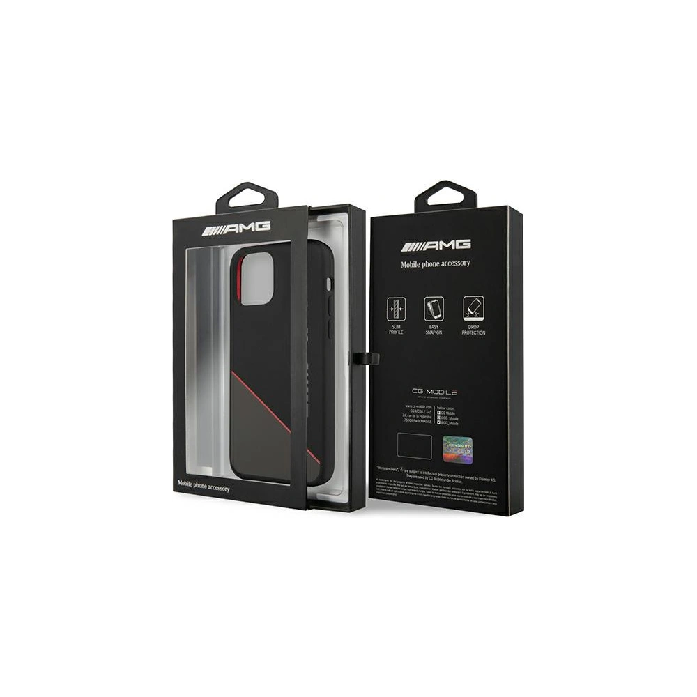 Hurtownia GSM - Etui Mercedes AMG AMHCP12MRGDBK Apple iPhone 12/12 Pro černý/black hardcase Silicone Two Tones - MRS045BLK - {ean13} - Hurt