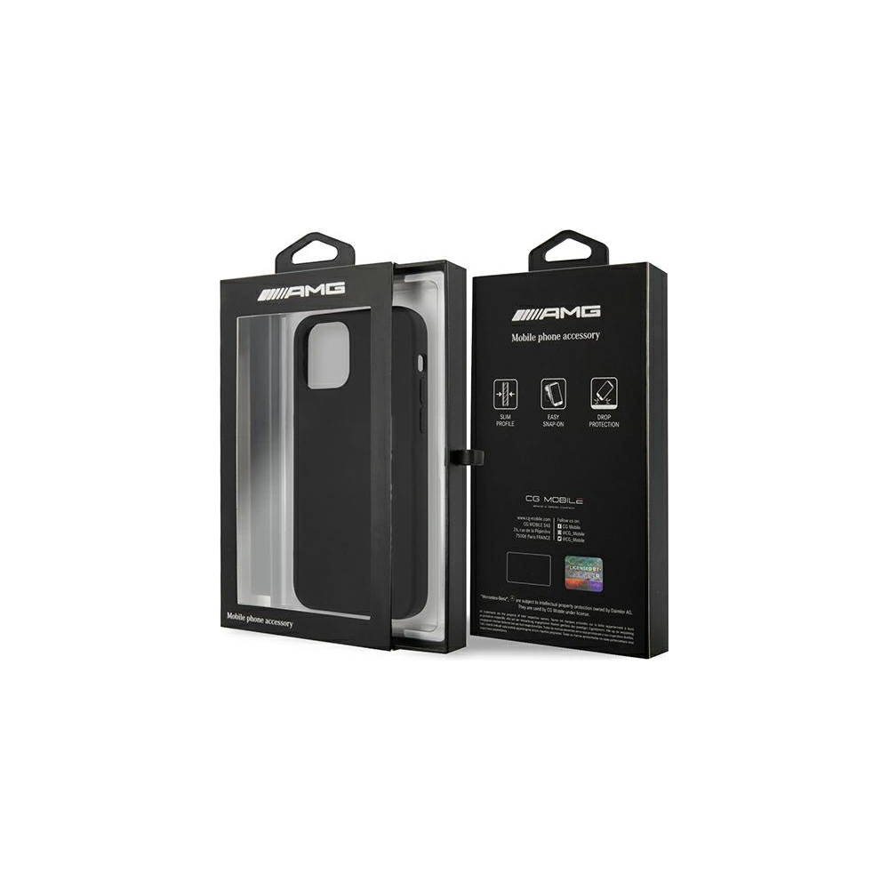 Hurtownia GSM - Etui Mercedes AMG AMHCP12MSGLBGN Apple iPhone 12/12 Pro černý/black hardcase silikonový velký logo - MRS046BLK - {ean13} - Hurt