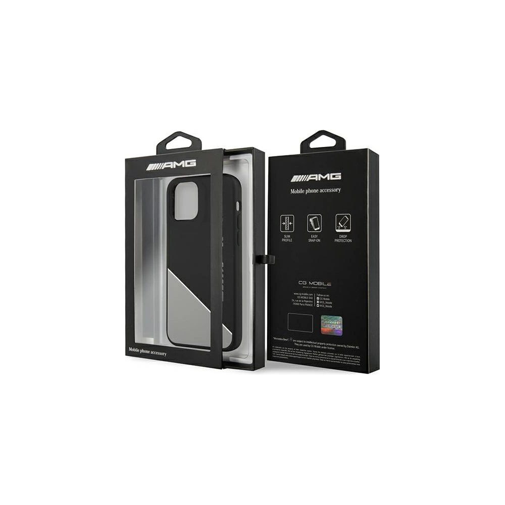 Hurtownia GSM - Etui Mercedes AMG AMHCP12MWGDBK Apple iPhone 12/12 Pro šedý/grey hardcase silikonové dvě tóny - MRS047GRY - {ean13} - Hurt