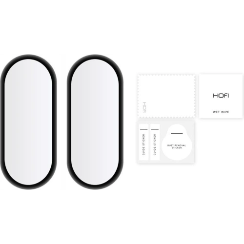 Szkło hybrydowe Hofi Hybrid Pro+ Xiaomi Mi Band 7 Black [2 PACK]