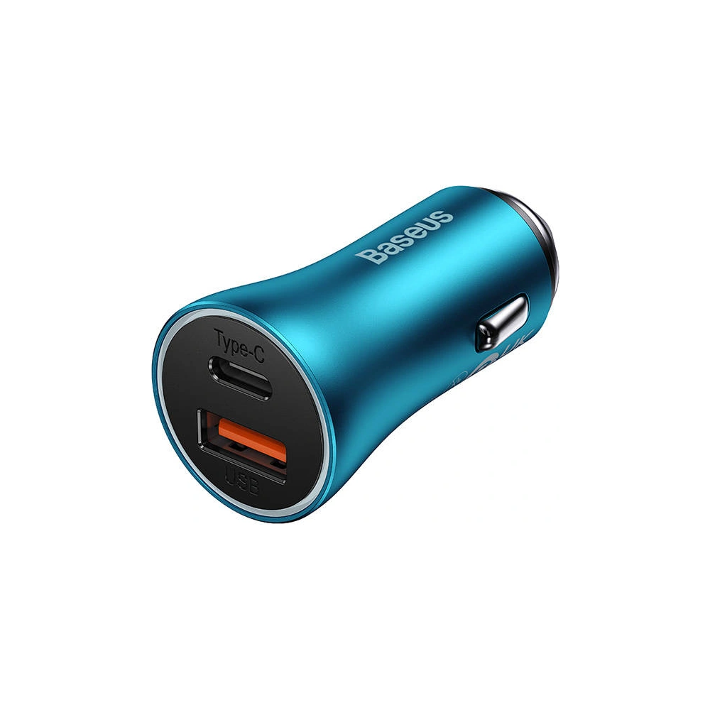 Hurtownia GSM - Autonabíječka Baseus Golden Contactor Max, USB + USB-C, 60W (modrá) - BSU3249BLU - {ean13} - Hurt