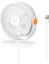 Wentylator biurkowy Baseus Serenity, USB (biały)