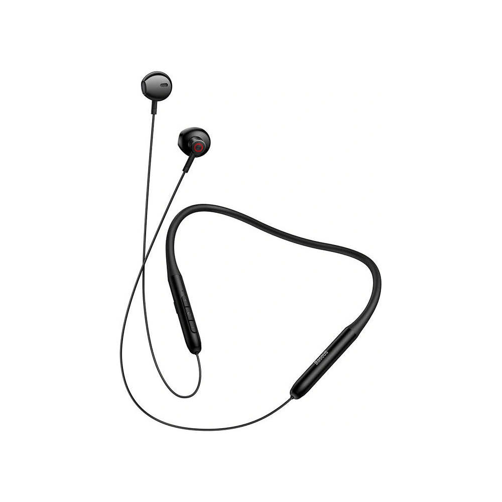 Wholesale Baseus Bowie P1 Half In-ear Neckband Wireless Earphones Black - BSU3255BLK - {ean13} - Hurt