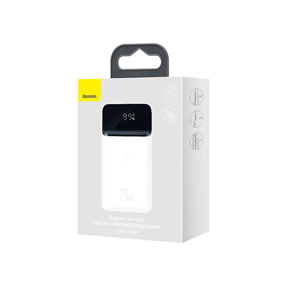 Hurtownia GSM - Powerbank Baseus Magnetic 10000mAh 20W (bílý) - BSU3257WHT - {ean13} - Hurt