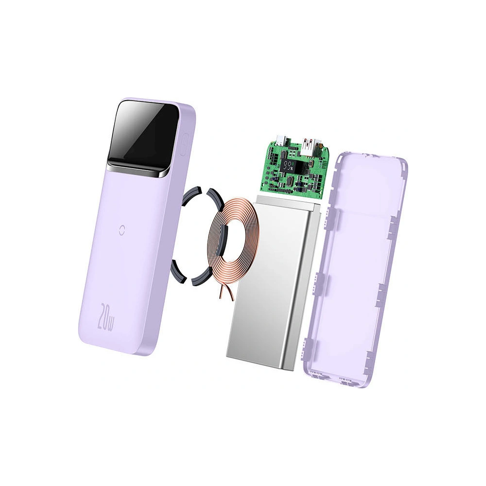 Hurtownia GSM - Powerbank Baseus Magnetic 10000mAh 20W (fioletowy) - BSU3259VIO - {ean13} - Hurt