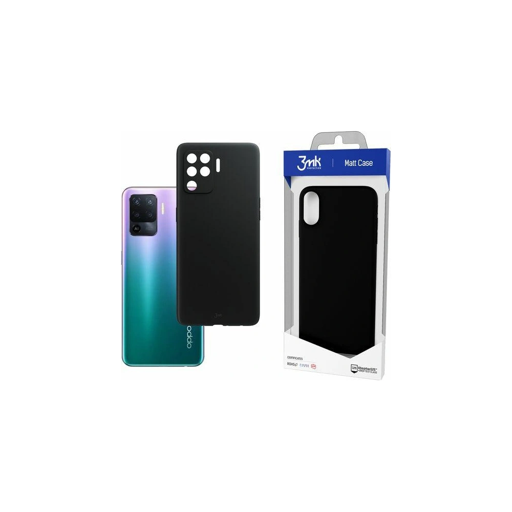 Hurtownia GSM - Etui 3MK Matt Case Oppo Reno 5 Lite černý/black - 3MK3412BLK - {ean13} - Hurt