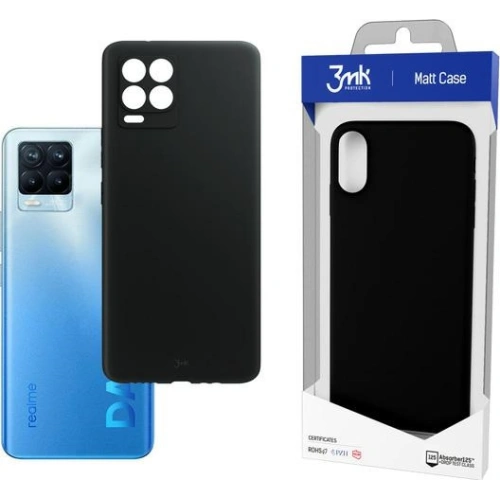 Etui 3MK Matt Case Realme 8 Pro czarny/black
