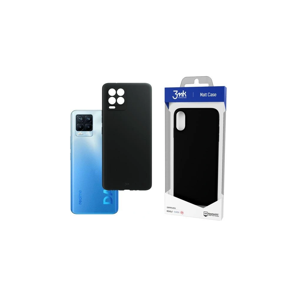 Hurtownia GSM - Etui 3MK Matt Case Realme 8 Pro czarny/black - 3MK3417BLK - {ean13} - Hurt