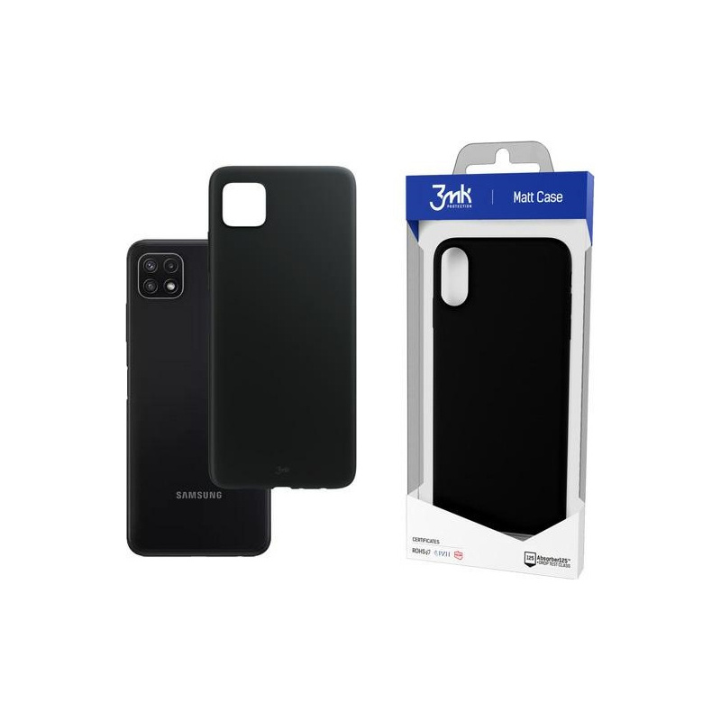 Etui 3MK Matt Case Samsung Galaxy A22 5G czarny/black
