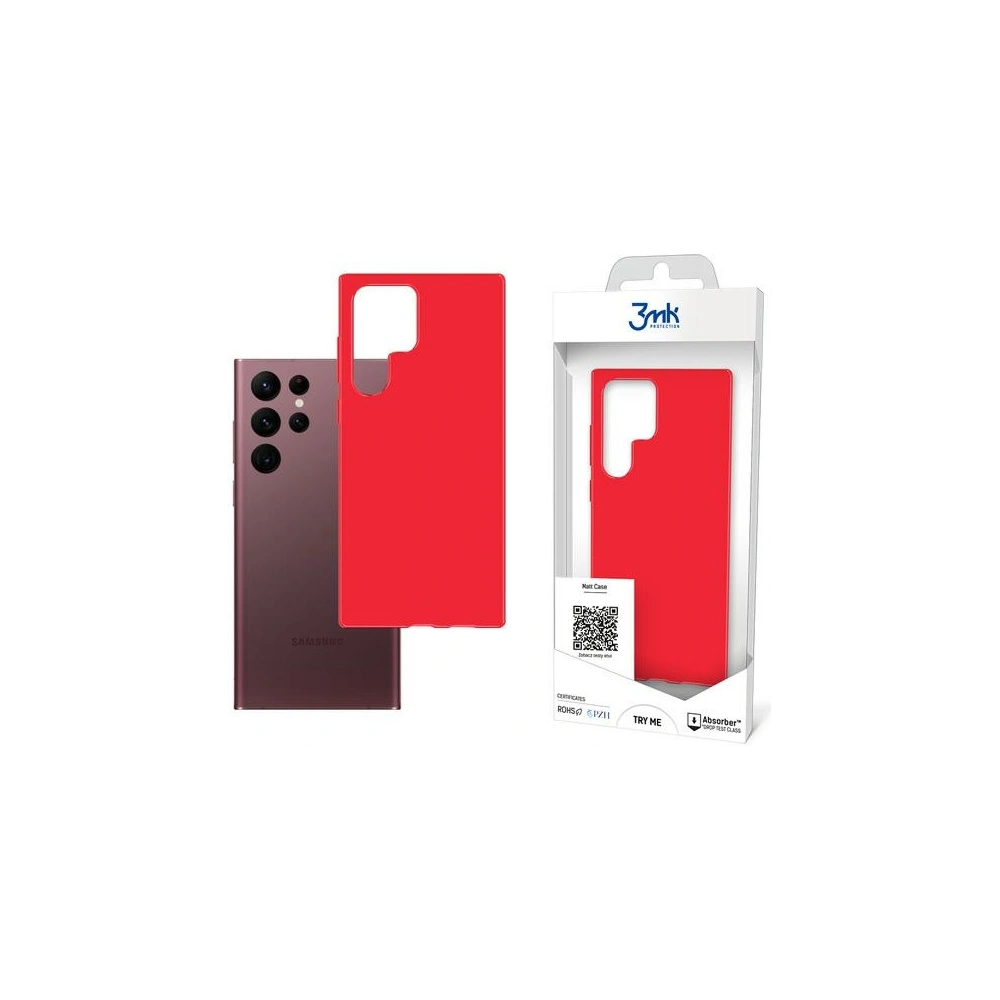 Hurtownia GSM - Etui 3MK Matt Case Samsung Galaxy S22 Ultra jahoda/strawberry - 3MK3445STR - {ean13} - Hurt