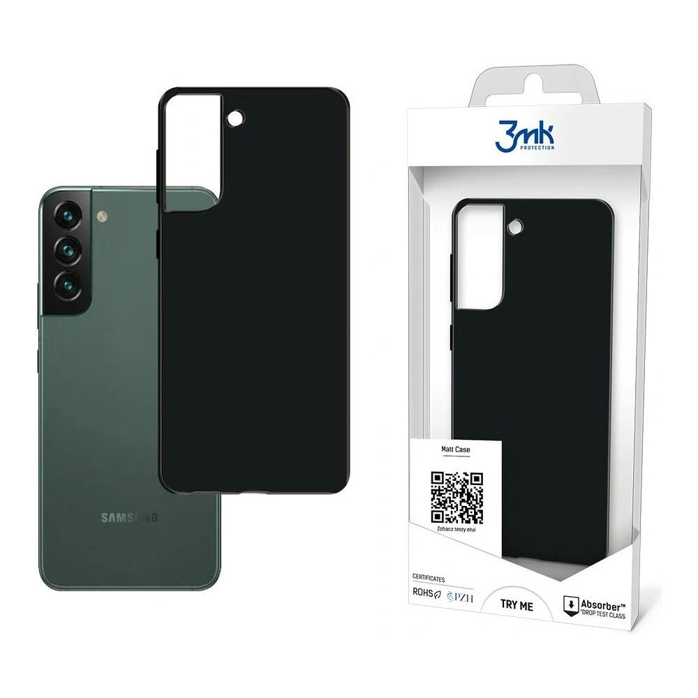 Hurtownia GSM - Etui 3MK Matt Case Samsung Galaxy S22+ Plus czarny/black - 3MK3447BLK - {ean13} - Hurt