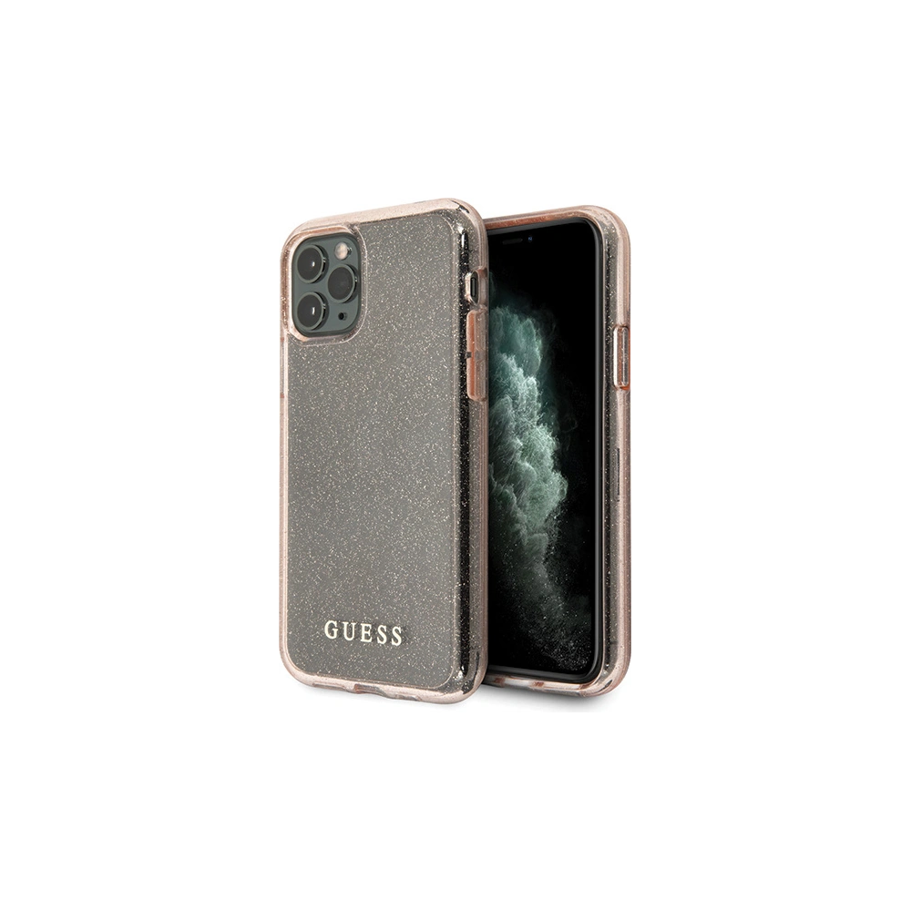 Hurtownia GSM - Etui Guess GUHCN65PCGLPI Apple iPhone 11 Pro Max růžový/pink hard case Glitter - GUE1815PNK - {ean13} - Hurt