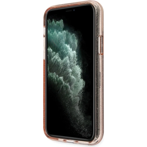 Etui Guess GUHCN65PCGLPI Apple iPhone 11 Pro Max różowy/pink hard case Glitter