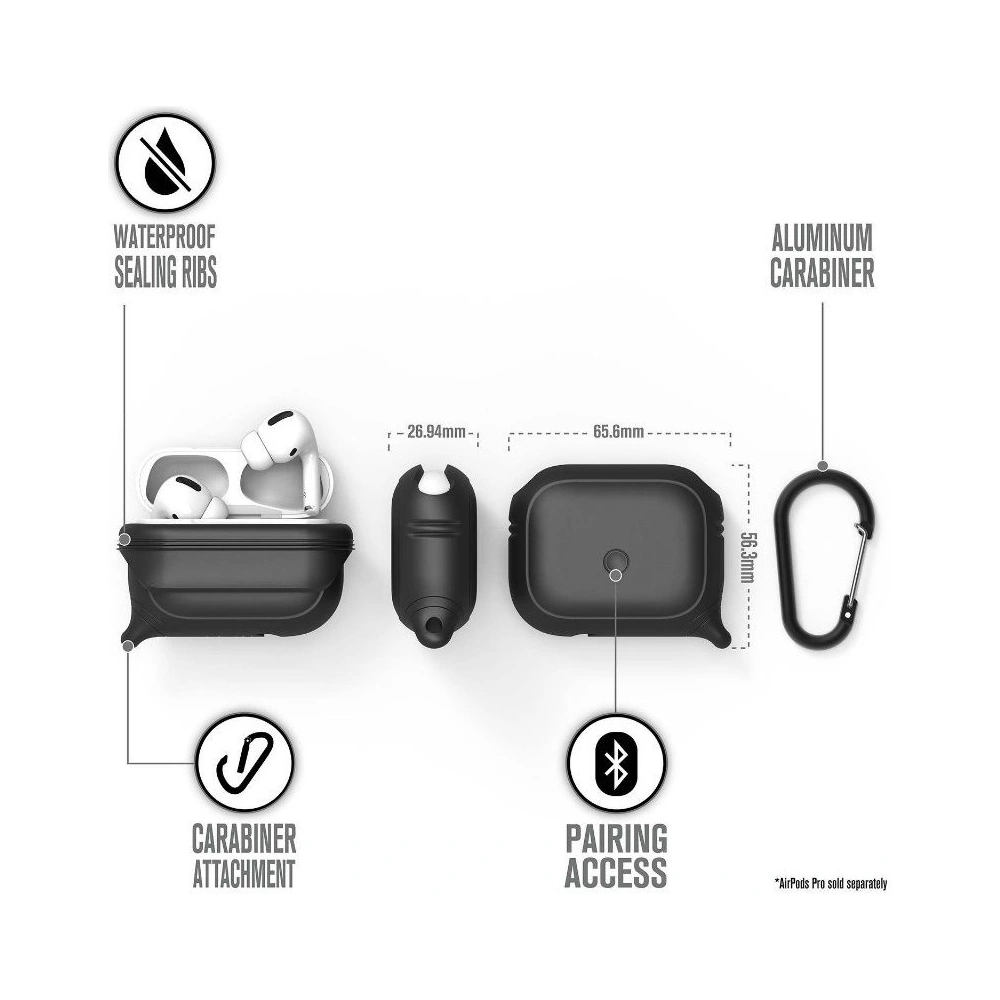 Hurtownia GSM - Etui Catalyst Waterproof Apple AirPods Pro černé - CAT005BLK - {ean13} - Hurt
