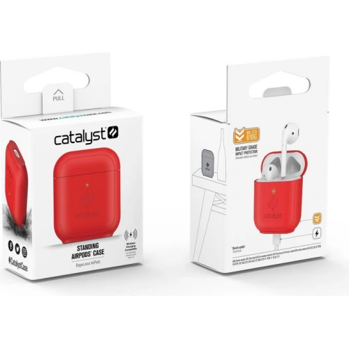 Etui Catalyst Standing Apple AirPods 1/2 czerwone
