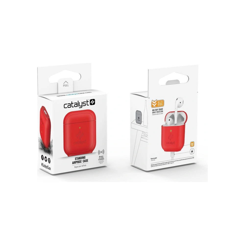 Hurtownia GSM - Etui Catalyst Standing Apple AirPods 1/2 červené - CAT027RED - {ean13} - Hurt