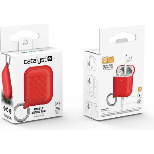 Etui Catalyst Ring Clip Apple AirPods 1/2 czerwone