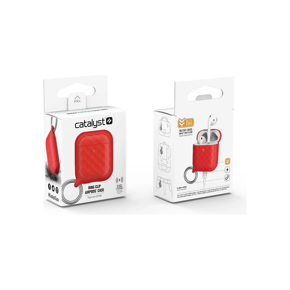 Hurtownia GSM - Etui Catalyst Ring Clip Apple AirPods 1/2 červené - CAT028RED - {ean13} - Hurt