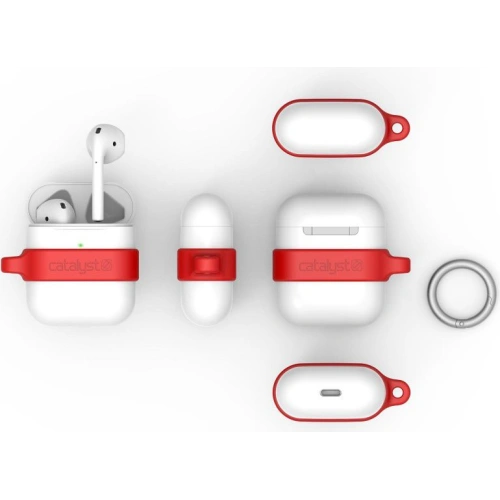 Etui Catalyst Minimalist Apple AirPods 1/2 biało-czerwone