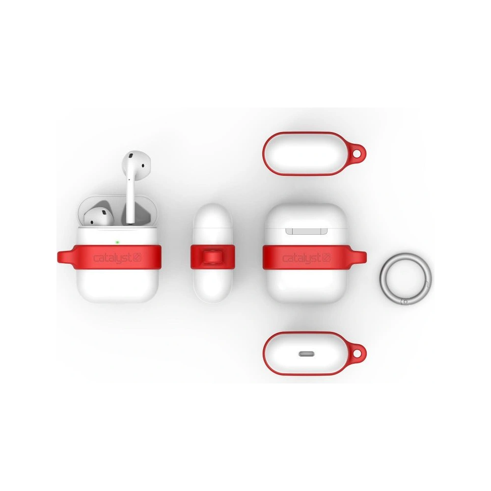 Hurtownia GSM - Etui Catalyst Minimalist Apple AirPods 1/2 bílo-červené - CAT029WHTRED - {ean13} - Hurt