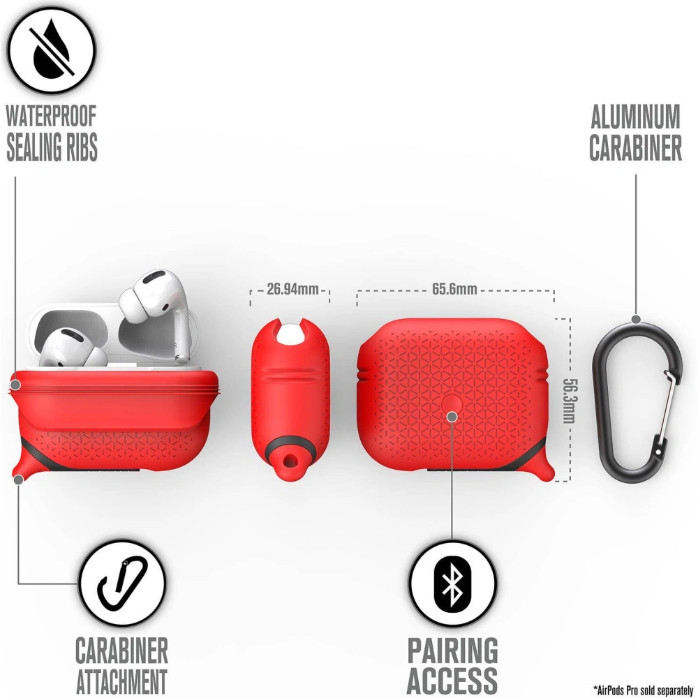 Hurtownia GSM - Etui Catalyst Premium Edition AirPods Pro červené - CAT033RED - {ean13} - Hurt