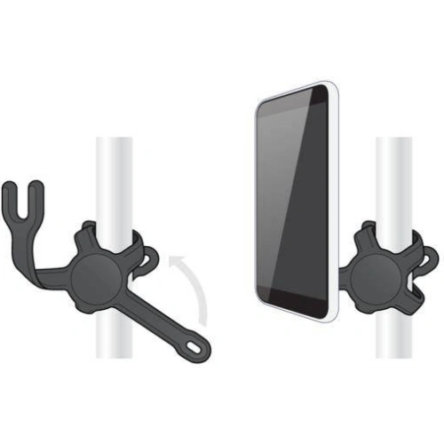 Elastyczny uchwyt do telefonu POPSOCKETS PopMount 2 Flex Black