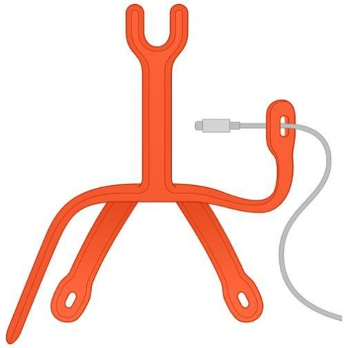 Elastyczny uchwyt do telefonu POPSOCKETS PopMount 2 Flex Tangerine