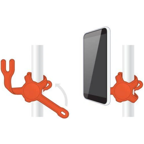 Elastyczny uchwyt do telefonu POPSOCKETS PopMount 2 Flex Tangerine