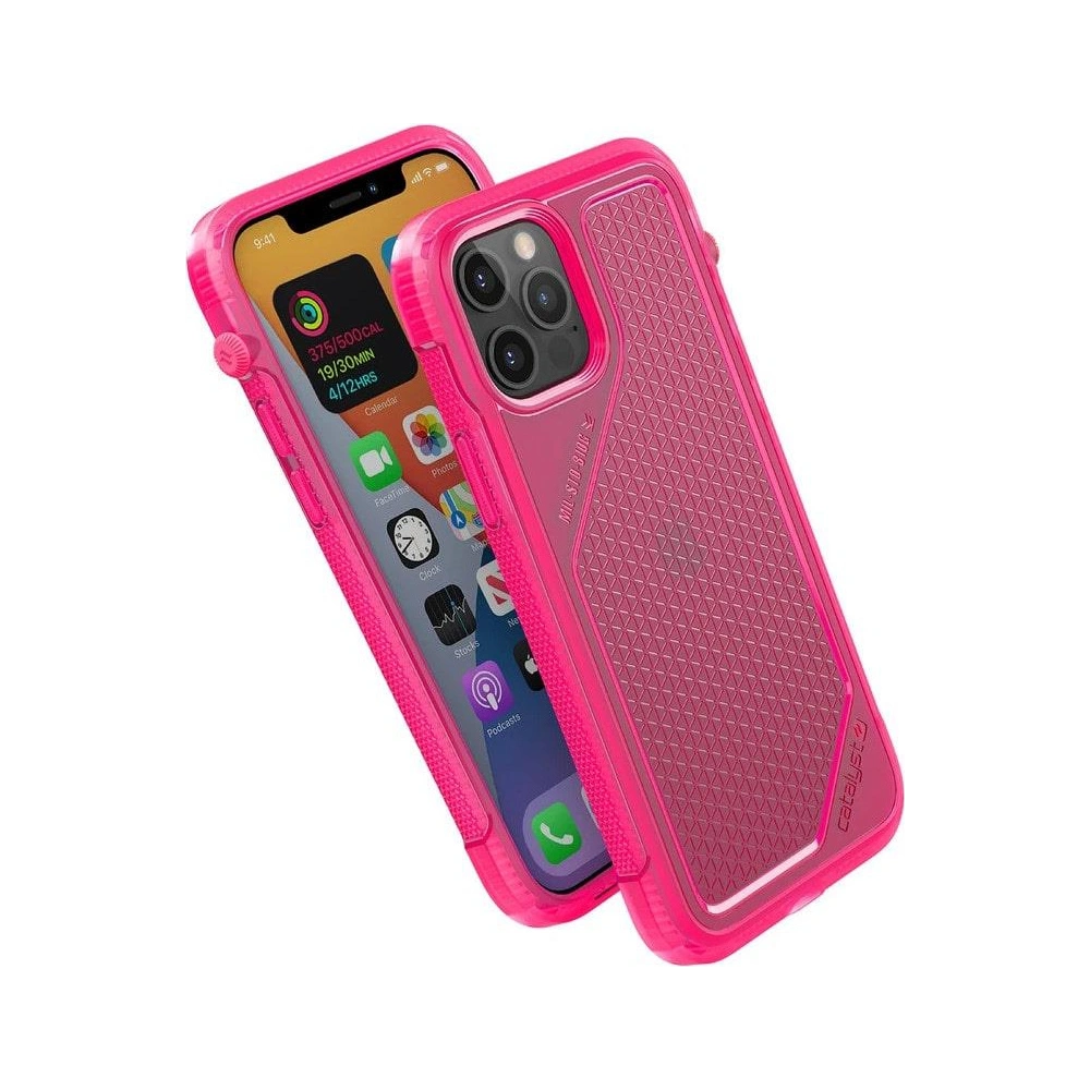 Etui Catalyst Vibe Apple iPhone 12/12 Pro růžové průhledné