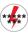 Hurtownia GSM - Uchwyt do telefonu POPSOCKETS Custom 8gwiazdek biały - POP202 - {ean13} - Hurt