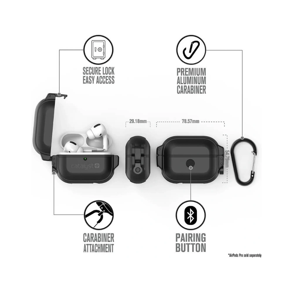 Wholesale Catalyst Total Protection Apple AirPods Pro black - CAT075BLK - {ean13} - Hurt