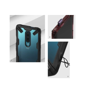 Etui Ringke Fusion-X OnePlus 7 Pro Negru