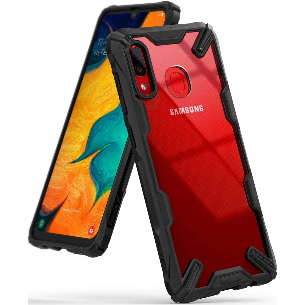 Hurtownia GSM - Etui Ringke Fusion-X Samsung Galaxy A30 Černá - RGK886BLK - {ean13} - Hurt