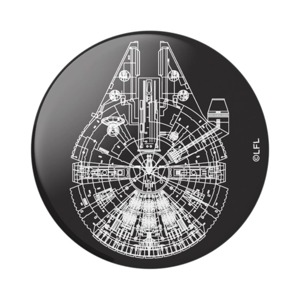 Wholesale POPSOCKETS Holder Standard Star Wars Millenium Falcon Aluminium - POP239 - {ean13} - Hurt