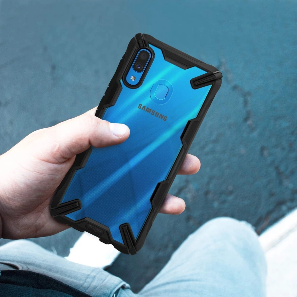 Wholesale Ringke Fusion-X Samsung Galaxy A30 Black - RGK886BLK - {ean13} - Hurt