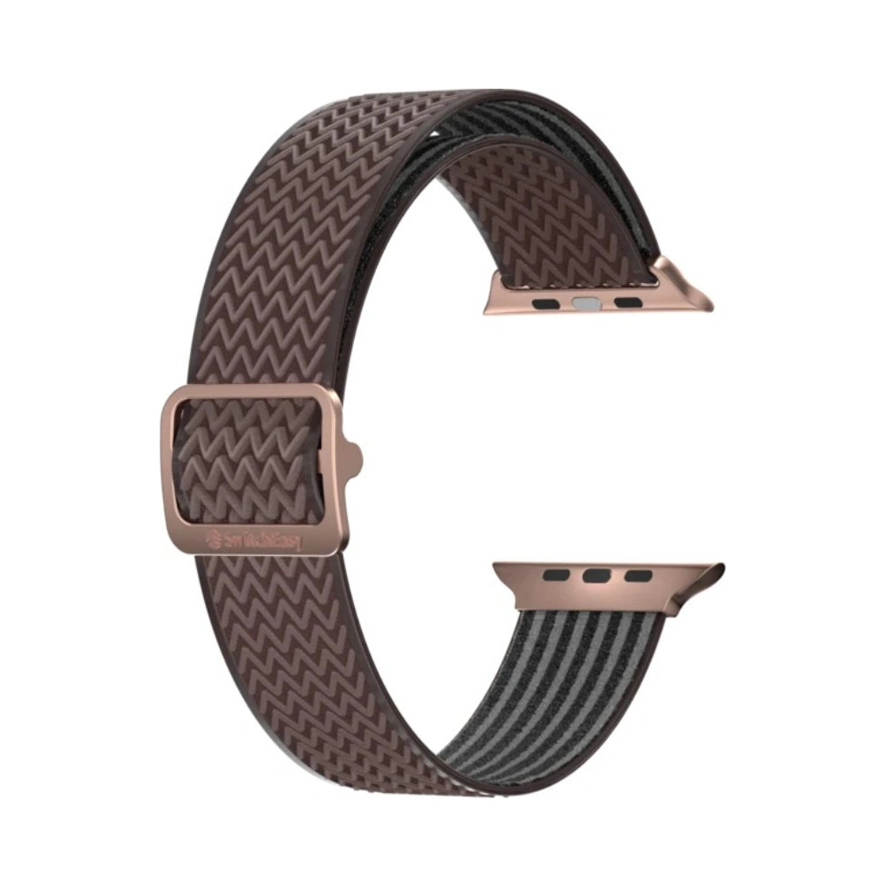 Pasek SwitchEasy Wave Apple Watch 4/5/6/7/SE/8/9/10 40/41/42mm hnědý