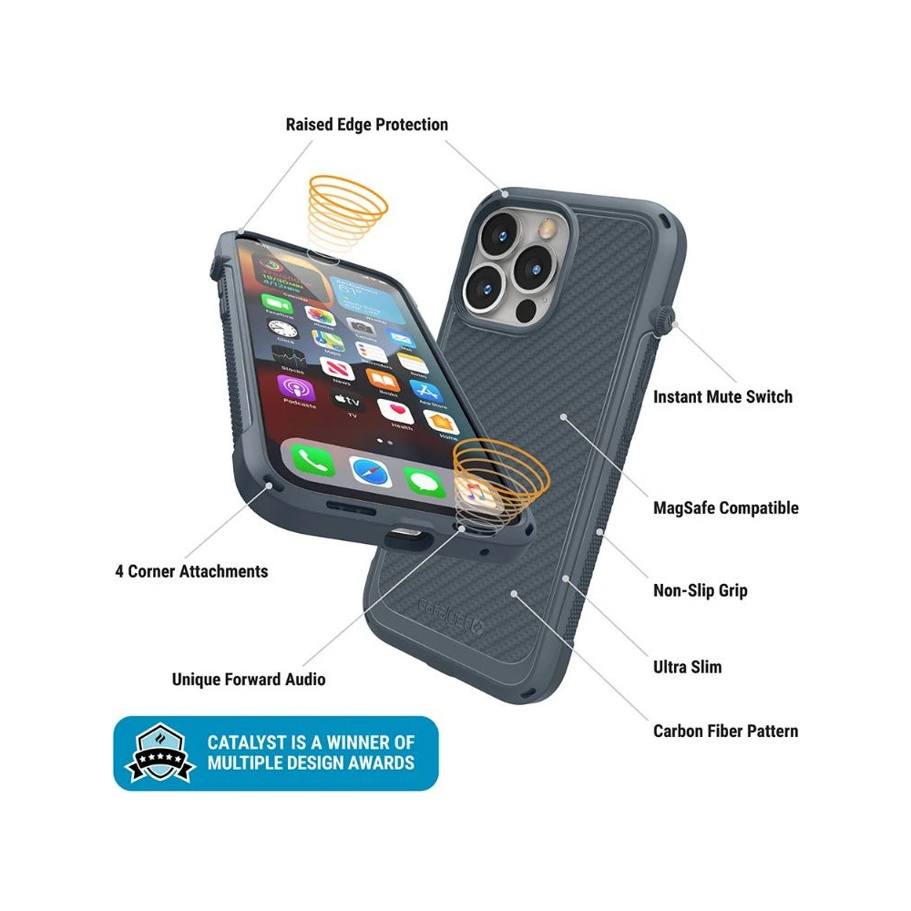 Hurtownia GSM - Etui Catalyst Vibe Apple iPhone 13 Pro szare - CAT085GRY - {ean13} - Hurt
