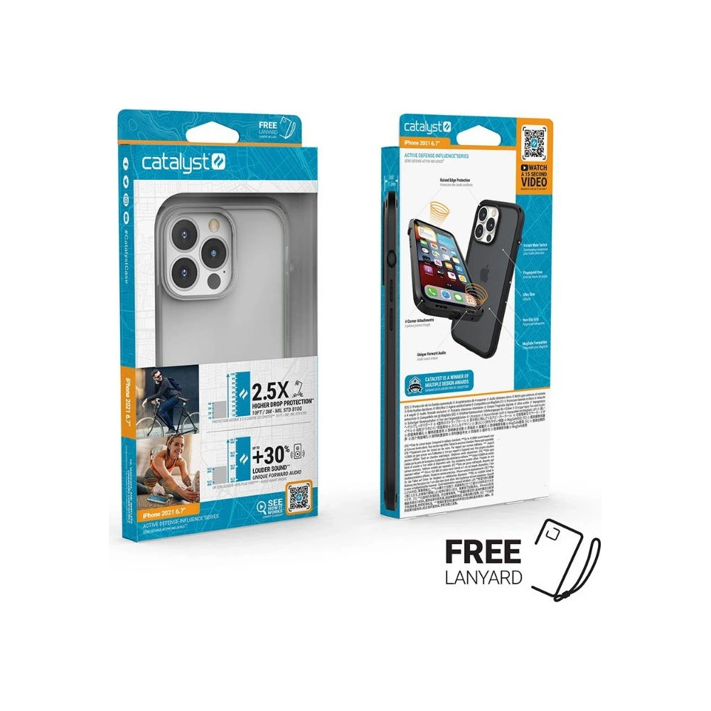 Hurtownia GSM - Etui Catalyst Influence Apple iPhone 13 Pro Max transparentní - CAT088CL - {ean13} - Hurt