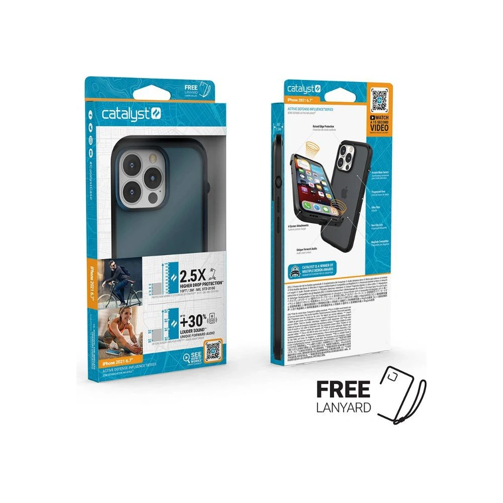 Hurtownia GSM - Etui Catalyst Influence Apple iPhone 13 Pro Max modré - CAT089BLU - {ean13} - Hurt