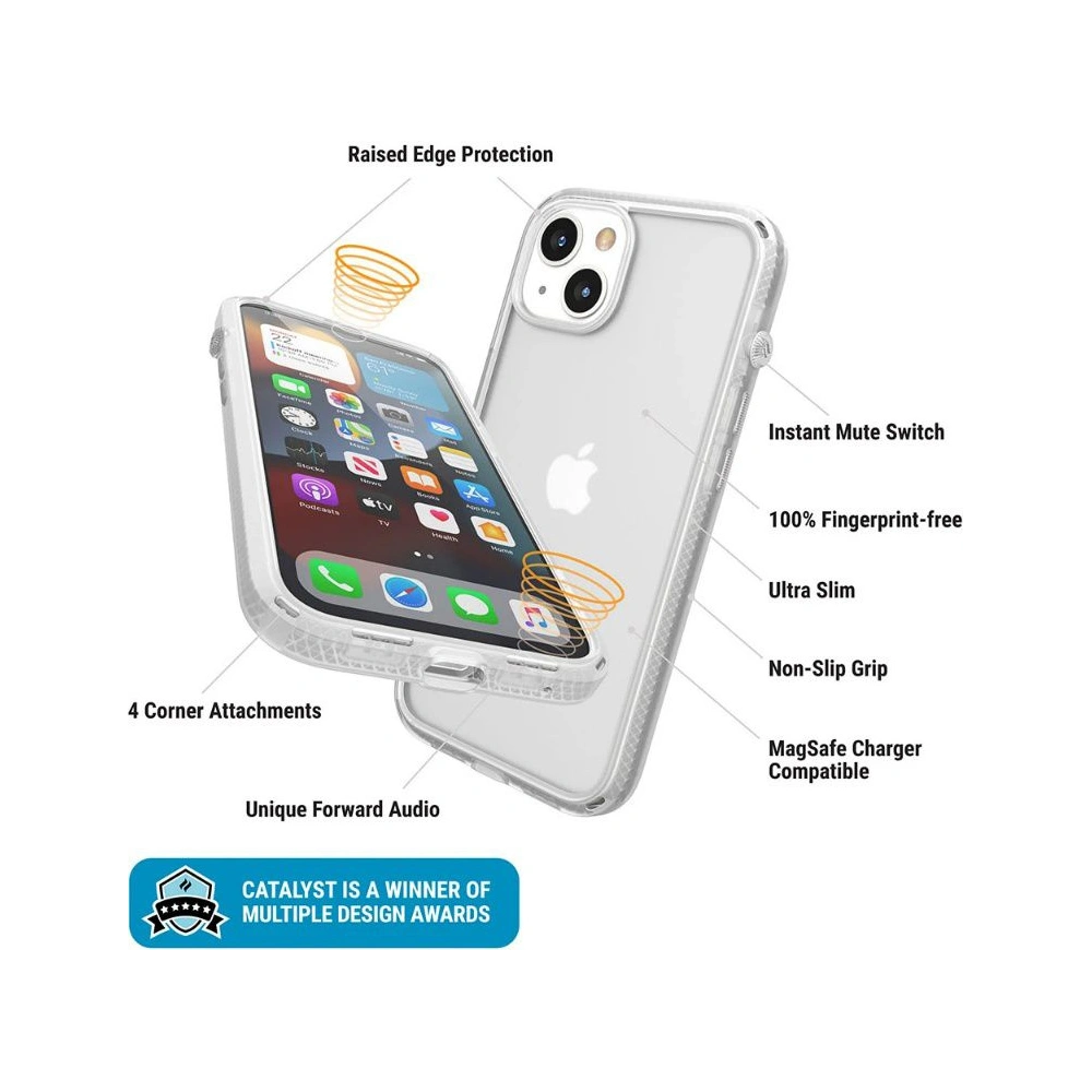 Hurtownia GSM - Etui Catalyst Influence Apple iPhone 13 transparentne - CAT096CL - {ean13} - Hurt