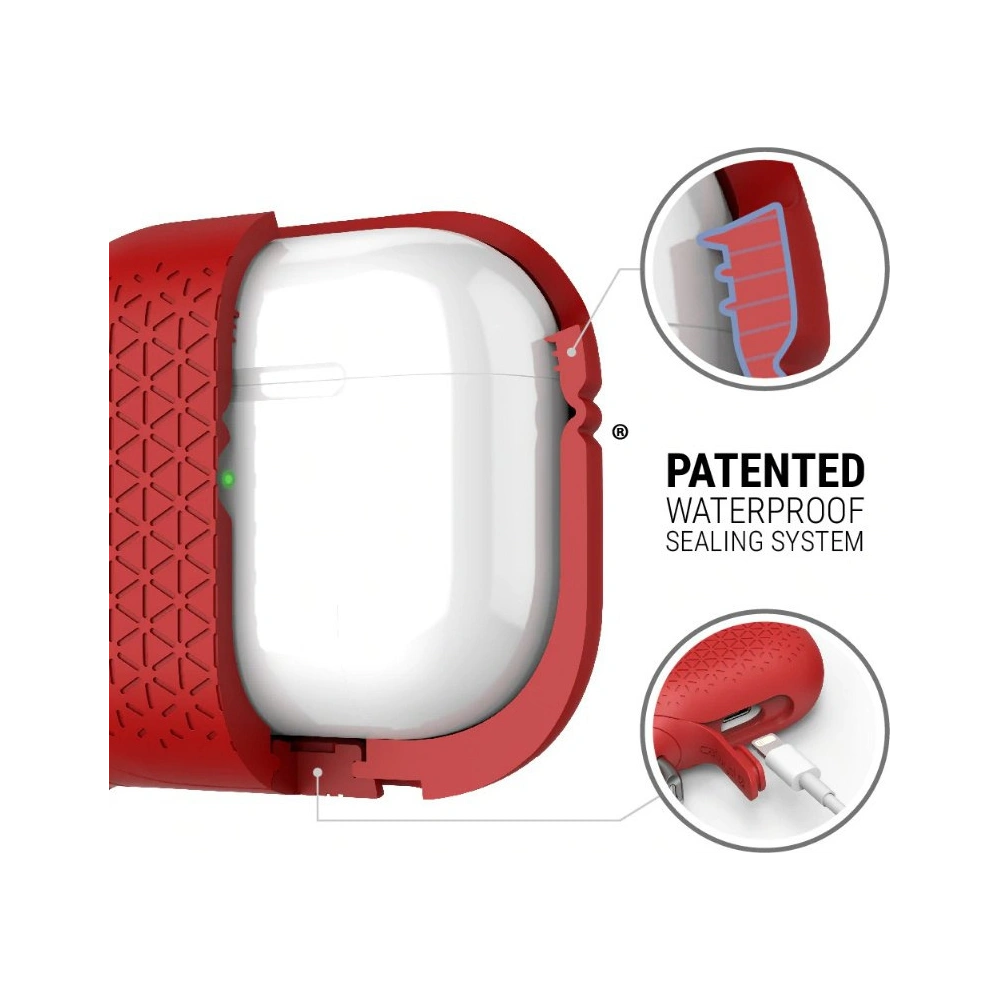 Hurtownia GSM - Etui Catalyst Waterproof Vibe Apple AirPods 3 červené - CAT106RED - {ean13} - Hurt