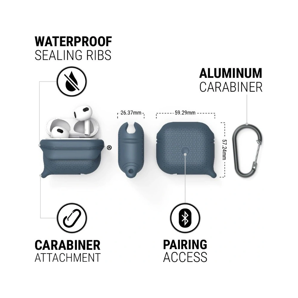 Hurtownia GSM - Etui Catalyst Waterproof Vibe Apple AirPods 3 niebieskie - CAT107BLU - {ean13} - Hurt