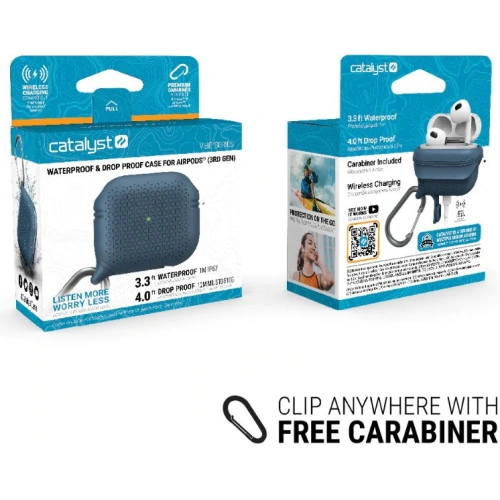 Etui Catalyst Waterproof Vibe Apple AirPods 3 niebieskie