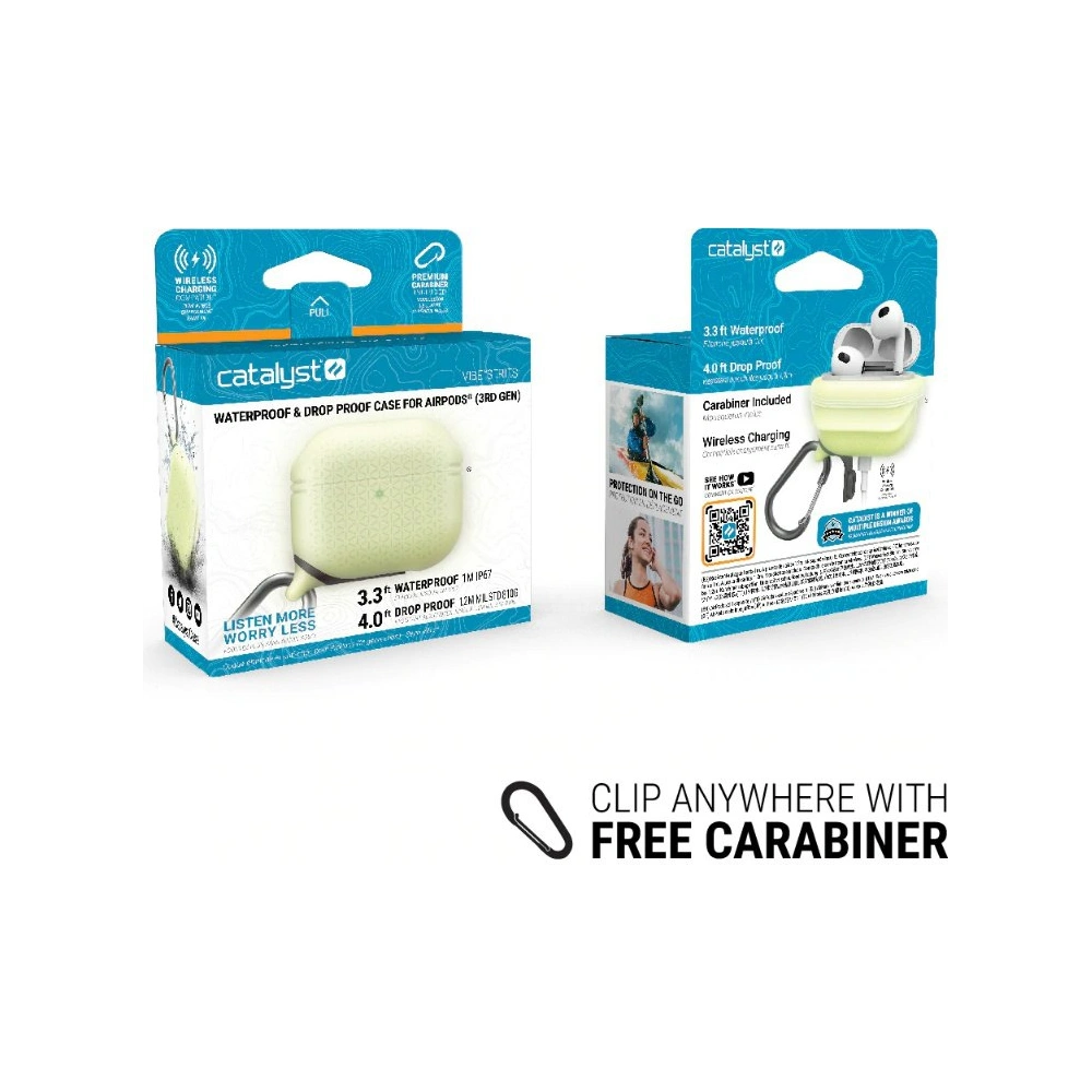 Wholesale Catalyst Waterproof Vibe Apple AirPods3 glow - CAT108GLO - {ean13} - Hurt