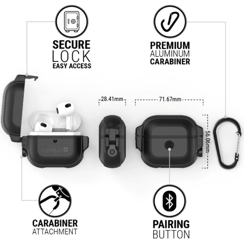 Etui Catalyst Total Protection Apple AirPods 3 czarne