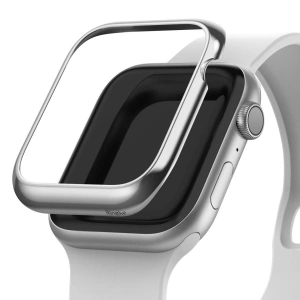 Nakładka Ringke Bezel Styling Apple Watch 4/5/6/7/8/9/SE 44/45mm stal nierdzewna Glossy Silver AW4-44-01